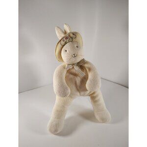 Vintage 2002 Hallmark Bunnies By The Bay Baylee 12” Plush Stuffed Bean Bag  Hat